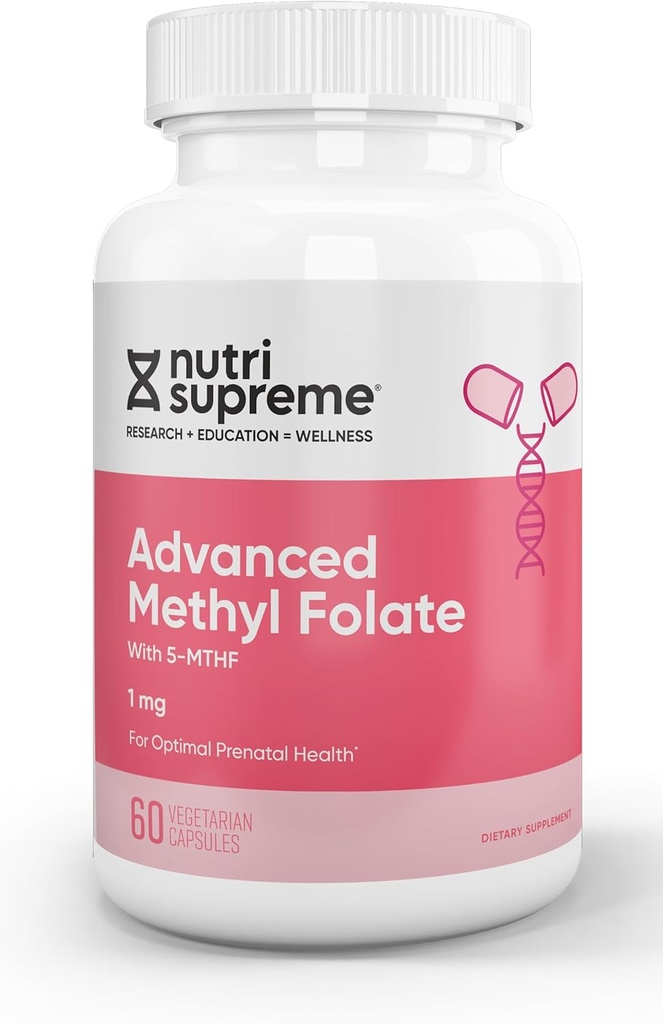 Nutri Supreme Advanced Torch Folate (5- MTHF) 1mg 60 Kont