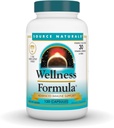 Source Naturals Wellness Formula, Advanced Immune Support*, Bio-Aligned Vitamins & Herbal Defense - Immune System Support Supplement & Inmuty Booster - 120 Κάψουλες