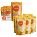 Brodo Deeply Rooted Organic Chicken Broth with Turmeric & Ginger | Nutrient Dense, Şef Crafted Bone Broth in Single Service Pouches | Not Made From Temp, Noservatives (6x 8.3 oz Pouches)
