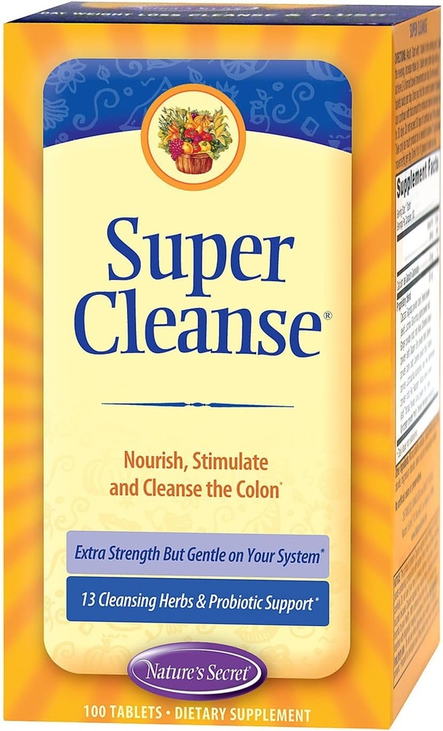 Nature's Secret Super Cleanse Ekstra Kuvvet - 100 Tablet
