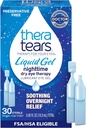 TheraTears Liquid Gel Nighttime Laneing Eye Drops for Kuru Eyes, Single-Use Vials, 30 Count