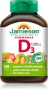 Jamieson Laboratories 1.000 LU Φυσική Τροπική Γεύση Μασώμενη Βιταμίνη, 100 Count