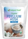Z Natural Foods Organic Whole Psyllium Husk Flakes, Doğal Fiber Supplement, Mix It into Smoothies, Juice, Gluten-Free, Kosher, 1 lb.