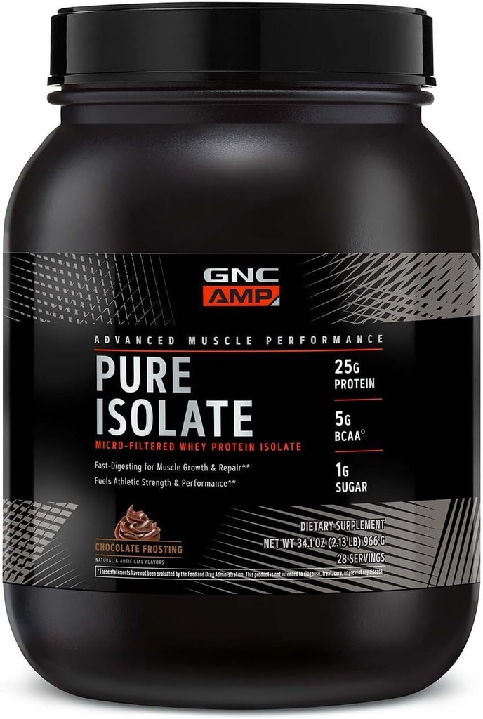 GNC AMP Pure Isolate Whey proteini - Chocolate Frosting (28 servis)