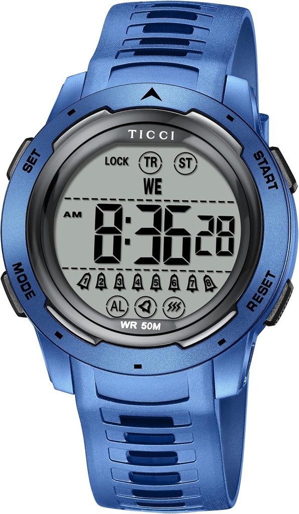 TICCI Άνδρες Γυναίκες Unisex 8 Συναγερμός Δόνηση ρολόι Φάρμακα Βοηθήματα Vibra Alert Mill Υπενθύμιση Big Digits Αδιάβροχα