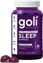 Goli Nutritional Supplement, Extra Strength Sleep Gummy 10mg Melatonin - 1 Pack 50 Count - Gluten-Free, Vegan, Non-GMO, and Gelatin-Free