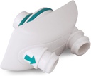 Navage Nasal Dock-Nose Yastık Combo: Beyaz Nasal Dock ve Standart Nose Yastıkları