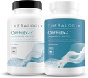 Theralogix OptiFlex Tamam - 90-Day Supply - Glucosamine & Chondroitin Supplement - Sağlıklı Ortak Fonksiyonlar - Kadınlar ve Erkekler için Ortak Tamamlar - 180 Caps & 180 Tabs