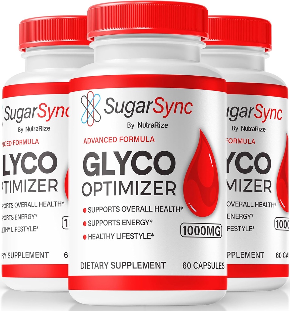 NutraRize (3 Pack) Sugar Sync Glyco Optimizer Capsules, Resmi SugarSync Glyco Optimiser, Sugar Sync Joint Optimizer, Sugar Sync Gluco Cleanse Detox Formula, SugarSync Glycol Yorumlar (180 Capsules)