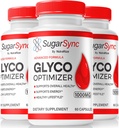 NutraRize (3 Pack) Sugar Sync Glyco Optimizer Capsules, Resmi SugarSync Glyco Optimiser, Sugar Sync Joint Optimizer, Sugar Sync Gluco Cleanse Detox Formula, SugarSync Glycol Yorumlar (180 Capsules)