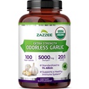 Zazzee USDA Organik Odorless The 20:1 Ekstraksiyon, 5000 mg Güçlü, 100 Vegan Capsules, 3+ Moon Supply, Standardized, Interd 20X Extract, 100% Vegetarian, All- Natural, Non-GMO, Made in the USA
