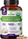 Zazzee USDA Organik Odorless The 20:1 Ekstraksiyon, 5000 mg Güçlü, 100 Vegan Capsules, 3+ Moon Supply, Standardized, Interd 20X Extract, 100% Vegetarian, All- Natural, Non-GMO, Made in the USA