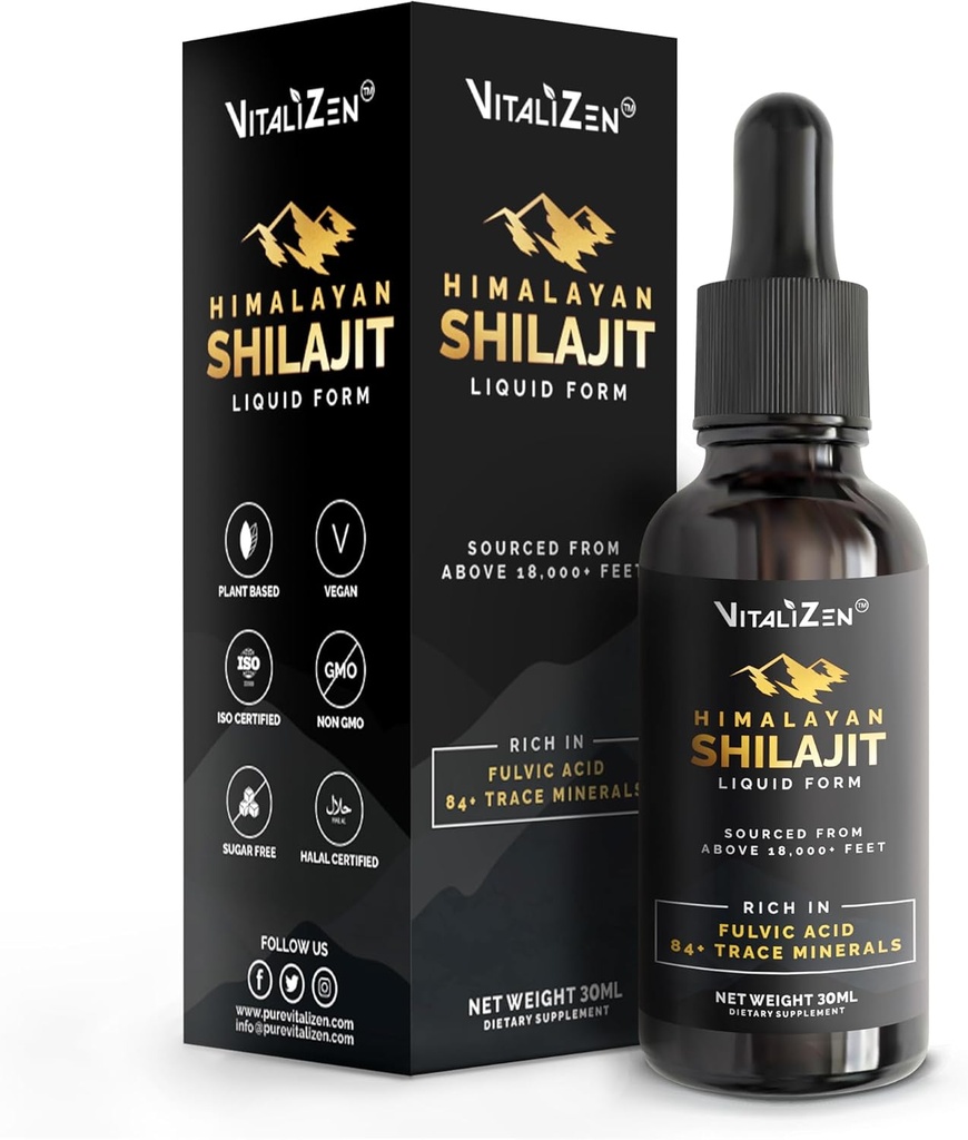 Shilajit Καθαρές οργανικές σταγόνες Ιμαλαΐων 