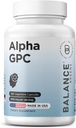 Alpha GPC Choline Supplement 600 mg, 120 Veg Capsules - Gelişmiş Memory Formula, Nootropic Brain Support (120 Count (kök 1))