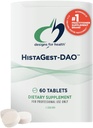 Sağlık HistaGest-DAO için tasarımlar - Diamine Oxidase DAO Enzyme, Histamine-Conens Gıdalarının Digestion of Histamine-Conamine Oxidase Enzymes (60 Gastro-Resistant Tabletleri)