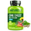 NATURELO Mens Multivitamins - Μία καθημερινή πολυβιταμίνη για άνδρες με βιταμίνες, ορυκτά & οργανικά ολόκληρα τρόφιμα, Boost Energy & Health, Non-GMO, 120 κάψουλες χορτοφάγων
