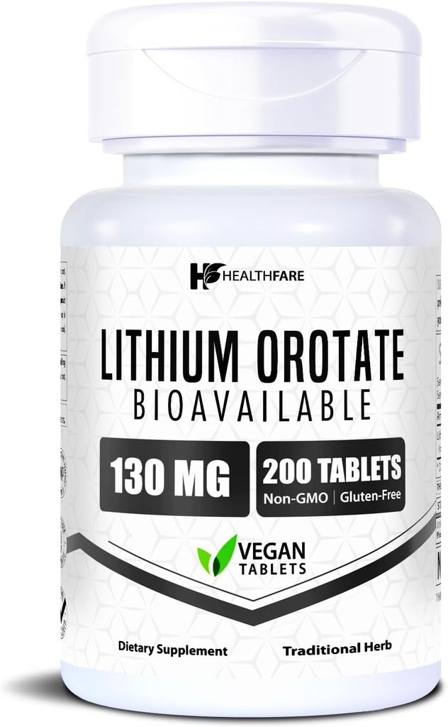 HealthFare λίθιο συμπλήρωμα οροτάτων 130mg 
