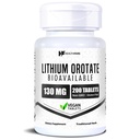 HealthFare Lithium Orotate Supplement 130mg | 200 Vegetarian Tablets | High Bioavailability Trace Mineral | Mood, Brain & Memory Support | Non-GMO, Gluten-Free | Made in USA
