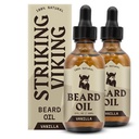 Viking Ayıd Oil for Men - 2 Fl Oz, 2, Vanilla Scent - Doğal olarak Almond, Çay Ağacı, Argan & Jojoba Oil for Beard growth, Softing & Moisturing