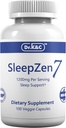 Dr.K&C SleepZen7 Sleep Supplement – All Natural Botanical Plant Sourced 1200 mg 100 Veggie Capsules Uyku Destek Organik Tart Cherry Valerian Root Extract No Filler Non GMO