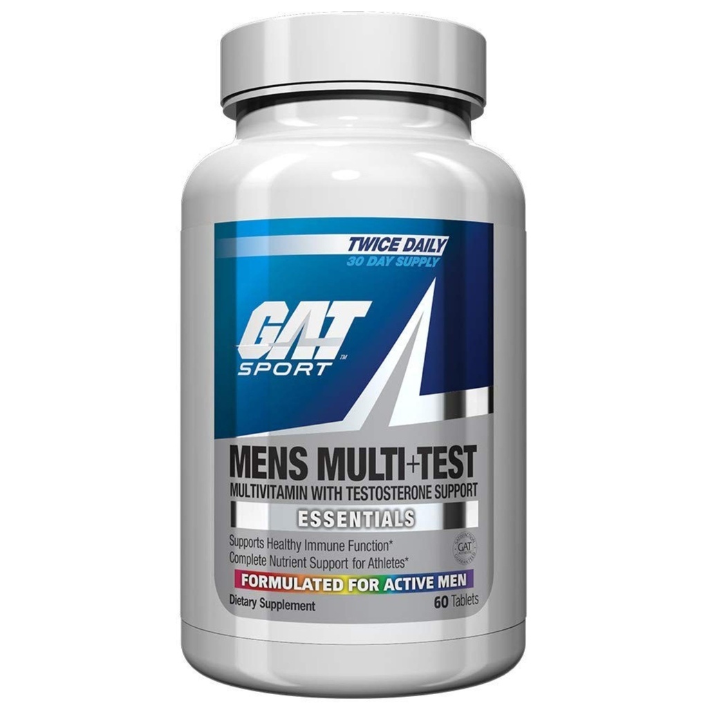 GAT SPORT Ανδρικά Multi + Δοκιμή, Premium Πολυβιταμίνες Δισκία (60 Count)