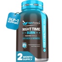 Herbtonics Night Time Burn & Sleep Complex Supports Overnight Metabolism, Stres Yardım ve Derin Uyku. Melatonin, Valerian ve Green Tea – Vegan Bedtime Kilo Yönetimi (60 Capsules)