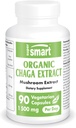 SuperSmart Organic Chaga Extract 1500mg ανά ημέρα (Υψηλή δύναμη) - Άγρια & χέρια Picked Chaga Μανιτάρια συμπλήρωμα 
