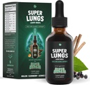 SuperBonsai Super Lungs Mullein Drops – Herbal Lung Support Tincture with Mullein Leaf Extractberry Reishi Marshmallow Root – Supports Clear Breathing & Wellness – 2 ozz