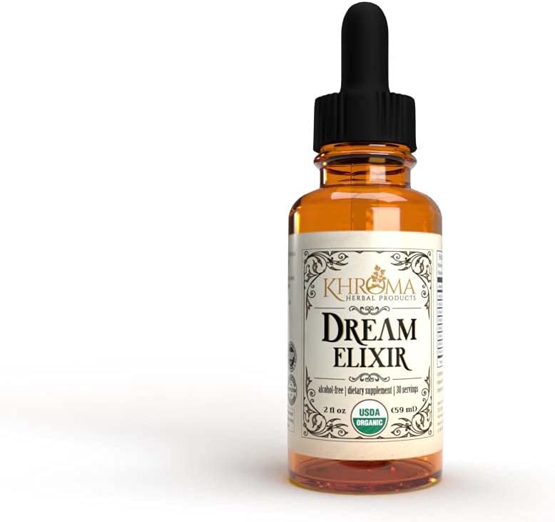 Dream Elixir - Organic Dream Enhancer - 30 Υπηρεσίες - 2 Fl Oz Liquid Dietary Συμπλήρωμα - από Khroma Herbal Products - Lucid Dreaming
