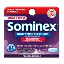 Sominex Nighttime Sleep-Aid Tabletleri, maksimum Güçlü Formula, Single Dose, Assorted, 16 Count