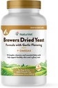NaturVet – Brewer's Dryed Yeast Formula with Garlic Flavoring – Plus Omegas 