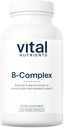 Vital Nutrients B-Complex | Vegan High-Potency Me Complex Vitaminleri | B Vitaminleri Destek Enerji Üretimi, Metabolism ve Kalp Sağlığı * | Gluten, Süt, Soy Free | 120 Capsules
