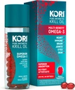 Kori Krill Oil Omega 3 Superior Abxia Oil Supplement, EPA & DHA, 600 mg, 60 Softgels