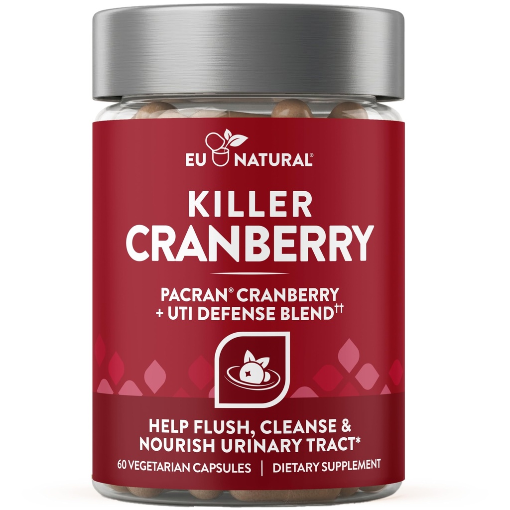 9-in-1 Killer Cranberry Pills for Women – UTI Savunma Toplantısı Klinik olarak Studied Materialss – 9 Tür Urinary Tract Supplement – Pine Bark, Propolis, Vitamin D & More – 60 Hızlı Teklif Capsules