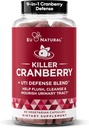 9-in-1 Killer Cranberry Pills for Women – UTI Defense Blend with Clinically Studied Ingredients – 9 Extract Urinary Tract Supplement – Pine Bark, Propolis, Vitamin D & More – 60 Fast-Acting Capsules
