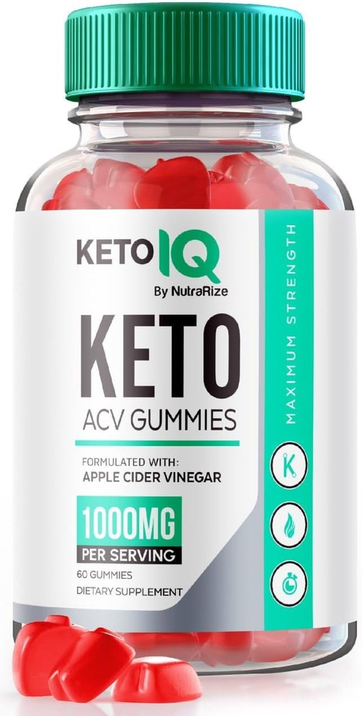 NutraRize Keto IQ ACV Gummies, Gelişmiş Kilo Kayıpları, Etkili Yeğenimleri, Hızlı Keşfedilen KetoIQ Diyet Gummies, Gomitas Yorumlar (60 Gummies)