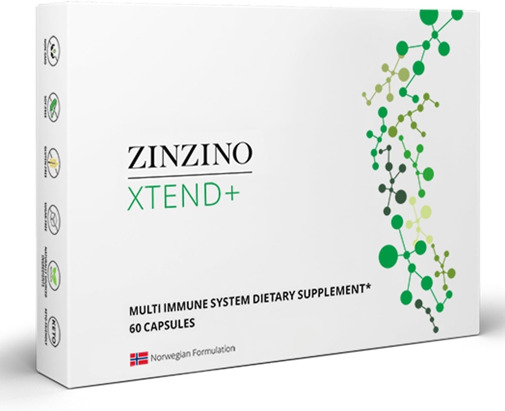 Xtend + - Πολλαπλό ανοσοποιητικό συμπλήρωμα - Ουσιώδεις Βιταμίνες, Ορυκτά & Βιταμίνη C για Ανοσολογική Υποστήριξη, Ενέργεια & Εστίαση - 60 Κάψουλες
