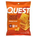 Quest Διατροφή Τυρί Crackers, Cheddar Blast, 10g Πρωτεΐνη, 5g Καθαρό Καρβίδια, 1g Ζάχαρη, Κατασκευασμένη με Πραγματικό Τυρί, 12 συσκευασίες (1,06 oz σακούλες)