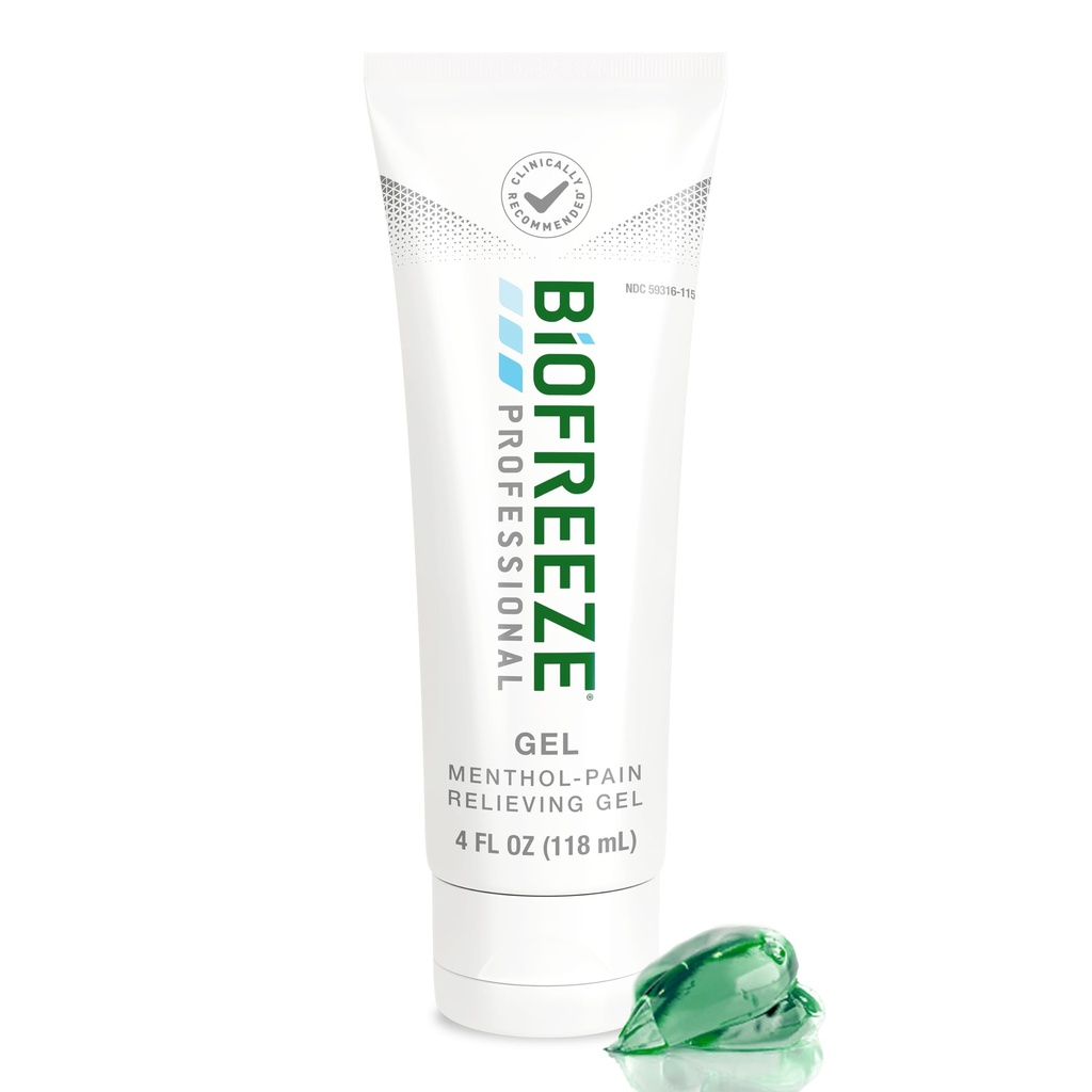 Biofreeze Professional Gel Pain Relief, Diz & Lower Back Pain Relief, Arthritis Pain Reliever, Sore Muscle Relief,Boy Pain Relief, Soğutma Joint Pain Relief, Menthol Gel 4 Fl Oz