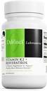 Davinci Laboratuvarlar K2 & Resveratrol - Bone Health & Cardiovascular Supplement with Antioksi Support* - Vegetarian, Gluten-Free & Soy-Free - 60 Capsules