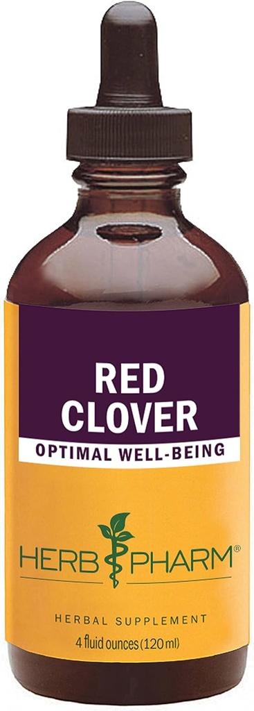 Herb Pharm sertifikalı Organik Red Clover Sıvısı - 4 Ounce
