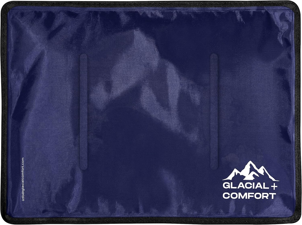 Glacial Comfort Büyük Gel Buz Paketi Injuries Reusable - (15" x 11") Soğuk Pads for Back Pain, Hip, Diz, Omuz, Kas Strains, Migraine & Postpartum Recovery, Flex Technology - Kombinasyon Pad.