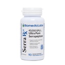 Serra-RX 40.000 SPU Serrapeptase - Asit-Resistant Proteolytic Systemic Enzyme, Non-GMO, Gluten Free, Vegan, 90 Veg Capsules