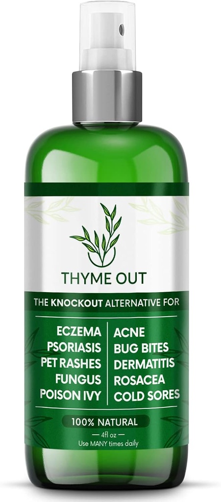 All Natural Eczema Treatment- Psoriasis Treatment - an All-in-One Solution for Acne, Dermatitis, Rosacea, Cold Sores, Bites, Poison Ivy - Anti-Itch Spray for Itchy Skin Relief 4oz