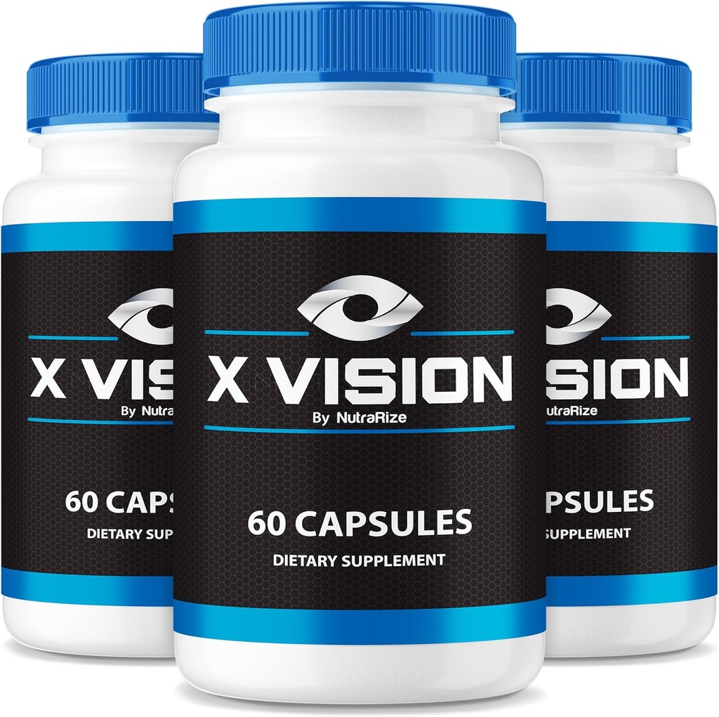 (3 Pack) X Vision Capsules - Genel Göz Sağlığı için Resmi Formula Tabletleri, XVision Optik Gece Vizyonu, Gözgörünü Korumak için Tüm Doğal Supplement, Optik Vitaminler Destek İncelemeleri (180 Capsules)