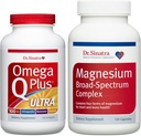 Dr. Sinatra Omega Q Plus 100 mg of CoQ10 ve Stres - Ashwagandha Plus Magnezyum Broad-Spectrum Kompleks Ultimate Heart Health Sche | Advanced Cardiovascular Support