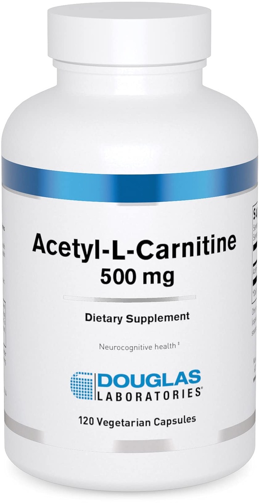 Douglas Laboratories Acetyl L-Carnitine 500 mg | Normal Ağlama Süreci sırasında Beyin ve Sinir Fonksiyonlarını Destekler* | 120 Capsules