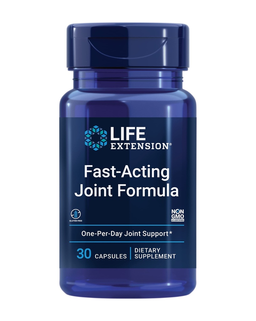 Life Extension Fast-Acting Joint Formula, Keratin, Koreli Angelica, hipnozik asit, Ortak rahatsızlık Yardım, Non-GMO, Gluten-Free, 30 Capsules