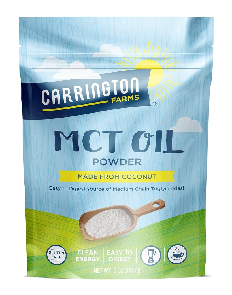 Carrington Farms – Organik MCT Oil Toz – Gluten Free, Hexane Free – NON GMO – Keto Friendly ve Dairy Free