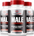 (3 Pack) Κάψουλες Virilwood για άνδρες, Επίσημη χάπια Viril Ξύλο 1200 mg, Όλα τα φυσικά αρσενικά Φόρμουλα για την υποστήριξη Long-Lasting Απόδοση και Γενική Υγεία, Premium Πολυβιταμίνες κριτική (180 κάψουλες)